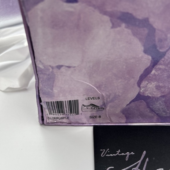 NEW Vintage Havana Levels Sneakers, Women's SZ: 8 M,Purple/Glitter - Picture 3 of 16